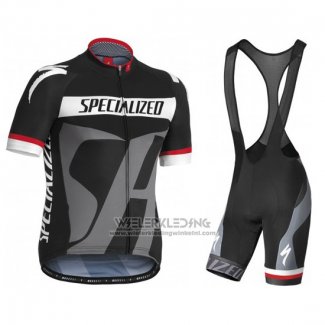 2016 Fietskleding Specialized Grijs Korte Mouwen en Koersbroek