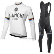 2017 Fietskleding Bianchi Milano Ml Wit Lange Mouwen en Koersbroek