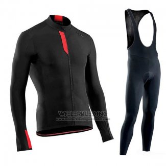 2019 Fietskleding Northwave Negro Rood Lange Mouwen en Koersbroek