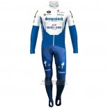 2020 Fietskleding Deceuninck Quick Step Blauw Wit Lange Mouwen en Koersbroek