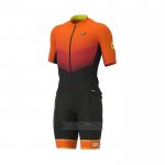 2021 Fietskleding ALE Oranje Korte Mouwen en Koersbroek