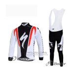 2012 Fietskleding Specialized Zwart en Rood Lange Mouwen en Koersbroek