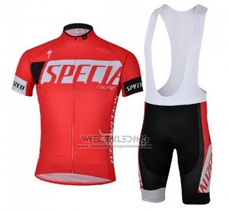 2013 Fietskleding Specialized Rood en Zwart Korte Mouwen en Koersbroek