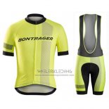 2016 Fietskleding Bontrager Zwart en Geel Korte Mouwen en Koersbroek