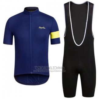 2016 Fietskleding Rapha Blauw en Zwart Korte Mouwen en Koersbroek