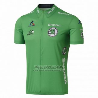 2016 Fietskleding Tour de France Groen Korte Mouwen en Koersbroek