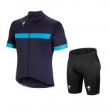 2018 Fietskleding Specialized Blauw Korte Mouwen en Koersbroek