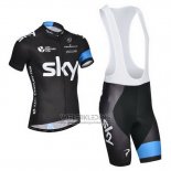 2014 Fietskleding Sky Zwart en Wit Korte Mouwen en Koersbroek