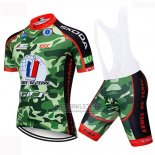 2019 Fietskleding Armee DE Terre Camouflage Korte Mouwen en Koersbroek