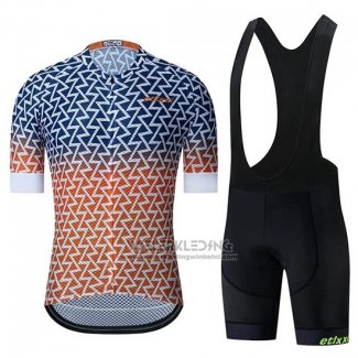 2019 Fietskleding Etixxl Blauw Oranje Korte Mouwen en Koersbroek