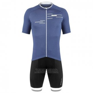 2020 Fietskleding De Marchi Blauw Korte Mouwen en Koersbroek