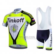 2017 Fietskleding Tinkoff Helder Groen Korte Mouwen en Koersbroek