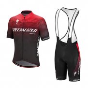 2018 Fietskleding Specialized Rood Zwart Wit Korte Mouwen en Koersbroek(1)