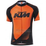 2015 Fietskleding Ktm Zwart Oranje Korte Mouwen en Koersbroek