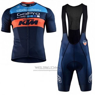 2017 Fietskleding Ktm Blauw Korte Mouwen en Koersbroek