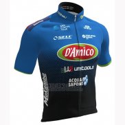 2019 Fietskleding Damico Area Zwart Blauw Korte Mouwen en Koersbroek