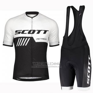 2019 Fietskleding Scott Zwart Wit Korte Mouwen en Koersbroek