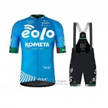 2021 Fietskleding Eolo Kometa Blauw Korte Mouwen en Koersbroek